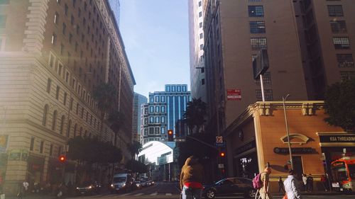 View of city street