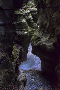 Rock formations in cave