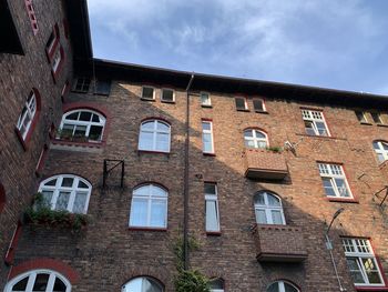 Low angle view of building against sky
