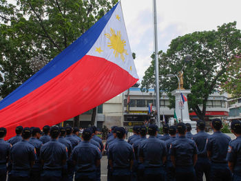 Group of people in city