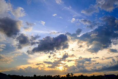 Scenic view of sky at sunset