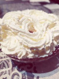 Close-up of cake in plate