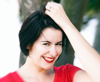 Portrait of a smiling young woman