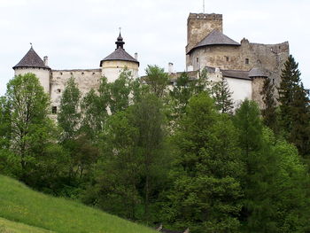 Low angle view of castle against sky