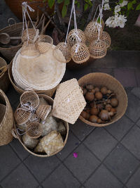 Close-up of shells for sale