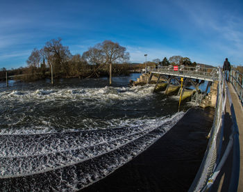 Panoramic shot of sea against sky