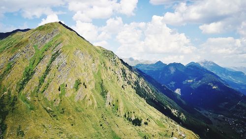 Panoramic view of landscape against sky