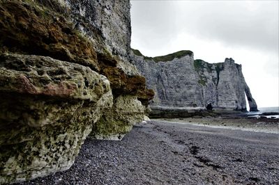 Scenic view of rock formation against sky