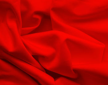 Full frame shot of red fabric