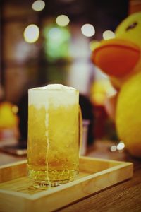 Close-up of drink on table at restaurant