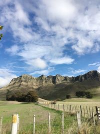 Scenic view of landscape against sky