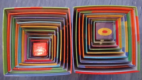 Close-up of multi colored wall