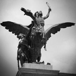 Low angle view of statue