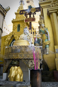 Low angle view of temple