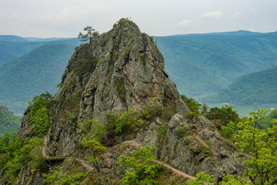 The varied route over the vogelbergsteig to the historic dürnstein castle ruins.