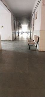 Empty corridor of building