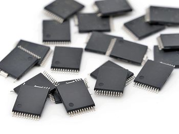 High angle view of computer keyboard on table