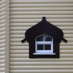 Close-up of window on building