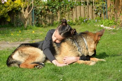 Full length of a dog