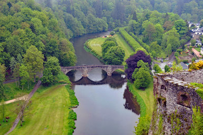 Panoramic view from de stone bridge 