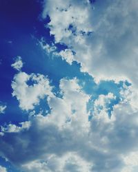 Low angle view of clouds in sky