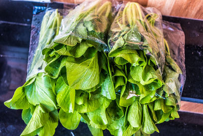 Close-up of vegetables for sale in market