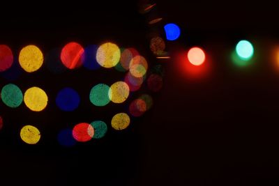 Defocused lights at night