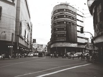 City street with buildings in background