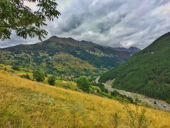 Scenic view of landscape against sky