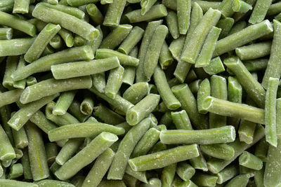 Full frame shot of green beans