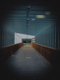 Empty illuminated tunnel