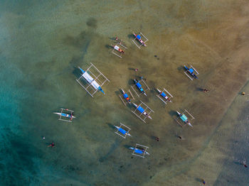 High angle view of sky