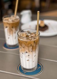 Close-up of drink on table