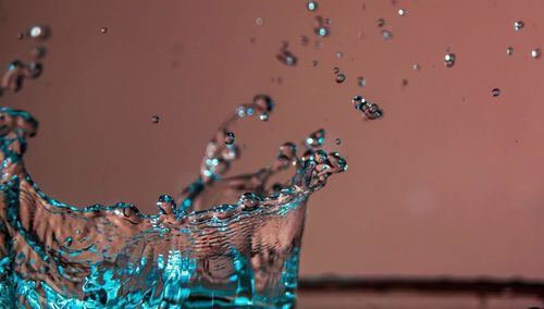 Close-up of water splashing