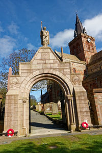 View of historic building against sky