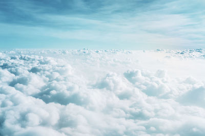 Aerial view of cloudscape