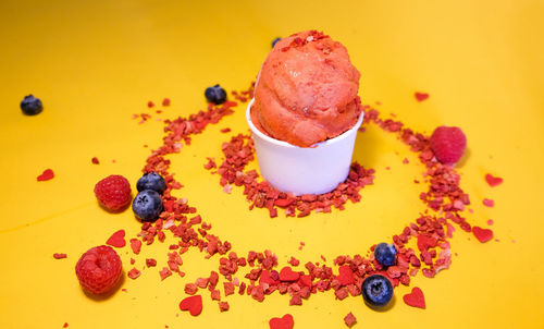 Close-up of ice cream
