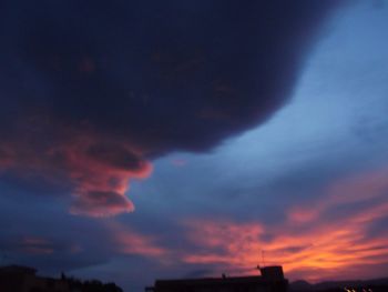 Low angle view of cloudy sky