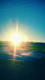 Scenic view of landscape at sunset