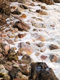 Pebbles on beach