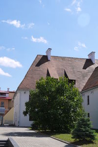 Low angle view of building against sky