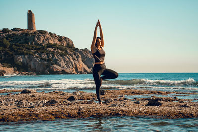 Girl doing yoga