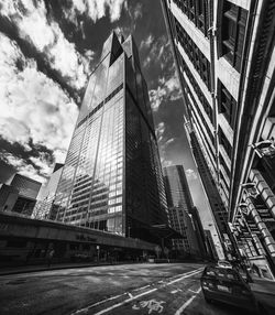 Low angle view of modern building