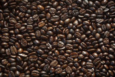 Full frame shot of coffee beans