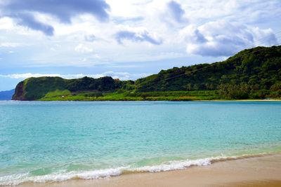 Scenic view of sea against sky