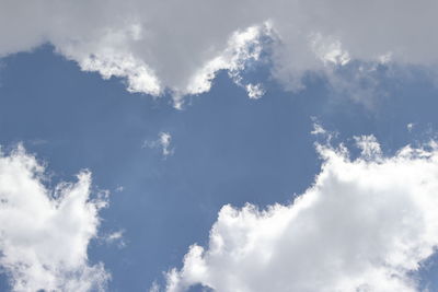 Low angle view of clouds in sky