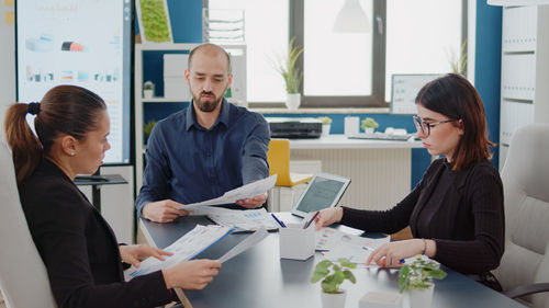 Woman working in office