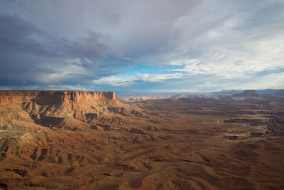 Scenic view of desert against sky