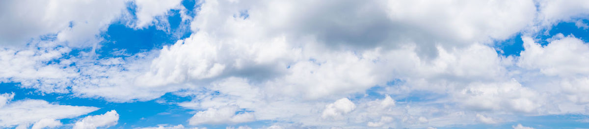 Low angle view of clouds in sky