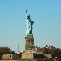 Statue of liberty against clear sky